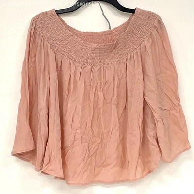 NWT Talula Salmon Pink Wide Neck Marcilly Blouse Women’s Sz L - Image 1 of 4