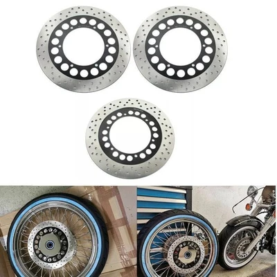 Front Rear Brake Disc Rotors for Yamaha XV1700 Road Star Warrior Vmax 1200 02-07 - Image 1 of 4