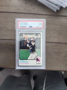 1973 Topps - Hank Aaron #100 PSA 2 - Bild 1 von 2