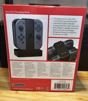 PowerA Joy-Con Charger Dock for Nintendo Switch – New Sealed – Free Post - Image 1 of 4