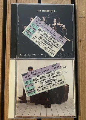 Cranberries 2 CD Lot w/ Ticket Stub Great Woods 1995 Mansfield Ma - Image 1 of 4
