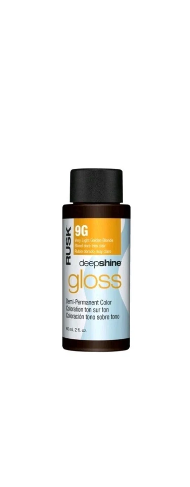 Lote 2 Rusk Brillo Profundo Color Semipermanente-9G Cabello Rubio Dorado Muy Claro  Foto 1 de 1