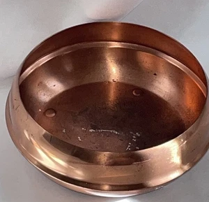 Vintage Coppercraft Guild Bowl With Round Copper Feet 5.5” - Picture 1 of 14