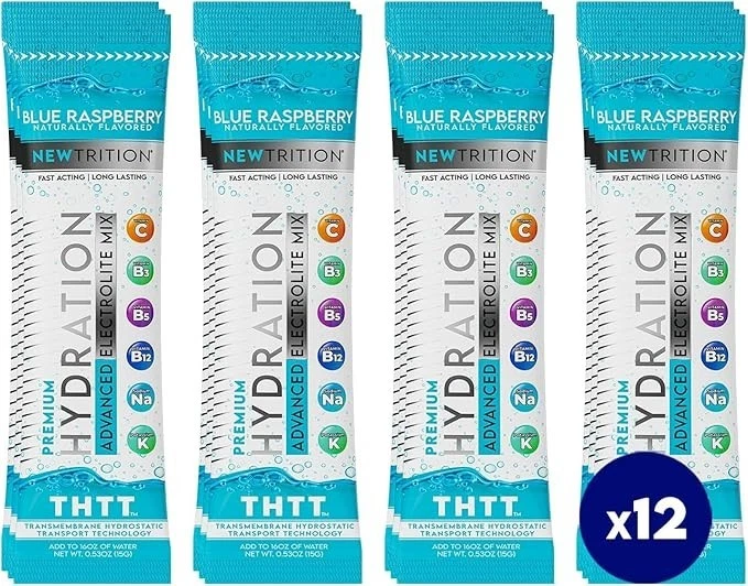 NewTrition Hydration Powder – Fast-Acting Electrolyte + Vitamin Drink Mix - Image 1 of 1