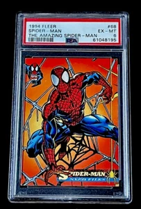 SPIDERMAN RARE 1994 Fleer Marvel Amazing Spiderman NYPD Files LOW POP PSA 6 - Picture 1 of 2