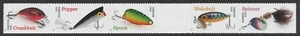 US 5961-5965 5965b Freshwater Fishing Lures F gutter strip 5 B2 MNH 2025 - Picture 1 of 1