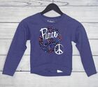 Hanes Purple Peace Pullover Sweatshirt - Size Small (6 - 6X)