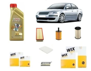 Kit Filtri Tagliando + 5 Litri olio per VW Passat B6 3C2 1.9 TDI 77 kW 105 Hp - Imagen 1 de 11