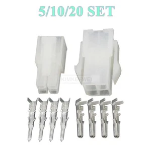 Kits de conector de 4 pines/way Molex Mini-Fit Jr 5557/5559 4,2 mm (enchufe + enchufe + engarces) - Imagen 1 de 5