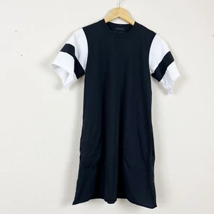 ATM Black White Short Sleeve Dress Size XS - Picture 1 of 7