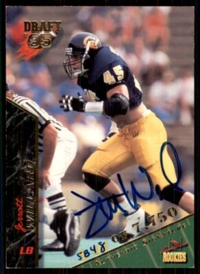1995 Signature Rookies Auto Autograph #74 Jerrott Willard Rookie Cal /7750 - Image 1 of 2
