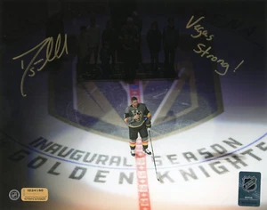 Deryk Engelland Autografato Cavalieri d'Oro 8x10 Foto Scritta "Vegas Strong" - Foto 1 di 3