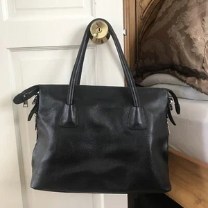 Large Faux ?? Leather Handbag fits A4 size folder etc. work office tote VGC***** - Picture 1 of 12