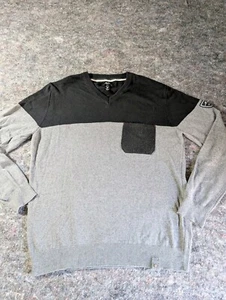 Arpin Jumper Sweater Savoie France Men’s 52 XL Cotton Cashmere Black Gray - Picture 1 of 9