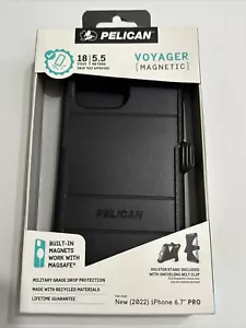 Pelican Voyager Series Case and Holster for Apple iPhone 14 Pro Max - Black - Picture 1 of 4