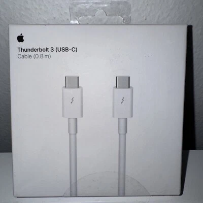 Apple Thunderbolt 3, 0.8m USB‑C Cable White - Image 1 of 4