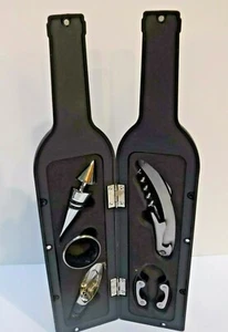 Juego de 5 piezas abridor tapón sacacorchos cortador de papel decantador de botella de vino en forma de decantador - Imagen 1 de 6