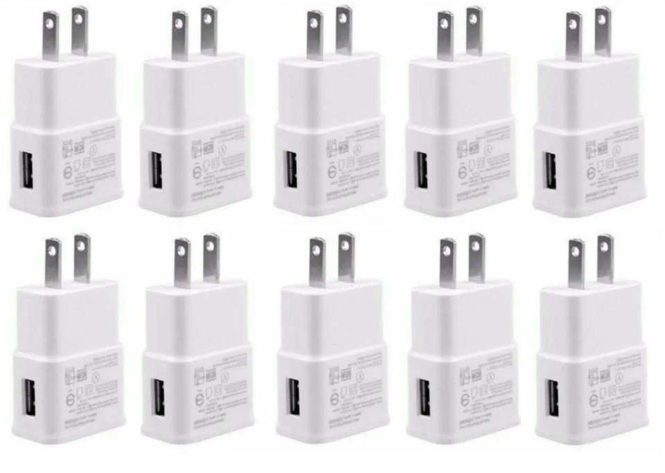 10x 2A USB Wall Charger Plug Home Power Adapter For Samsung LG HTC Amazon Kindle - Image 1 of 1
