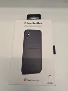 TwelveSouth RelaxedLeather phone Wallet case for Iphone X/XS In Black - Picture 1 of 3