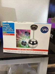 Mirror Ball Kit w/ LED Lights and Motor - Damaged Package - Picture 1 of 2