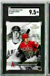2020 Topps Gold Label Shohei Ohtani Class 3 SGC 9.5