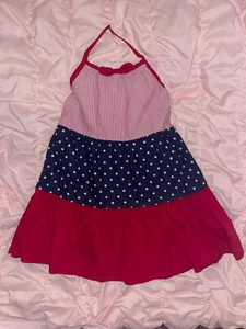 Gymboree Girl's Halter Top 4th of July Dress Size 8 - Picture 1 of 10