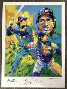 Gary Carter Signed Poster 22x30 Litho 1986 NY Mets Team Signed 30 Autos JSA LOA - Picture 1 of 9