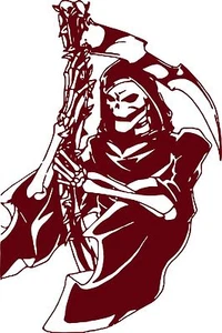 Grim Reaper Skull Robed Skeleton Scythe Car Truck Window Vinyl Decal Sticker - Picture 1 of 2