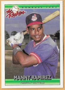 MANNY RAMIREZ CLEVELAND INDIANER #98 - DONRUSS THE ROOKIES NM-MT 1992 - Bild 1 von 2