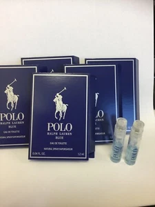 12 POLO RALPH LAUREN  Blue  0.04 oz EDT SPRAY Vials W Cards New 12 pack - Picture 1 of 2