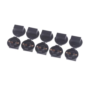 10pcs Black Plastic T10 Car Light Socket Panel Dash Light Bulb Base Hol-wq - Picture 1 of 10