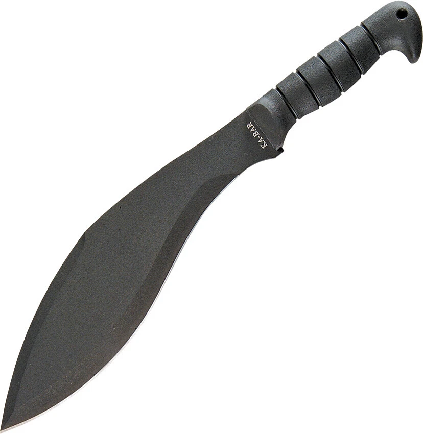 Cuchillo de hoja fija Ka-Bar Machete Kukri mango negro 1085 acero al carbono 17" 1249 Foto 1 de 1
