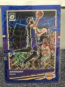 2020-2021 Donruss Optic Anthony Davis Blue Velocity Prizm #42 Lakers - Picture 1 of 2