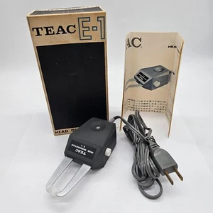 Vintage Teac E-1 Head Demagnetizer Black W/ Box & Manual for Reel to Reel - Picture 1 of 12