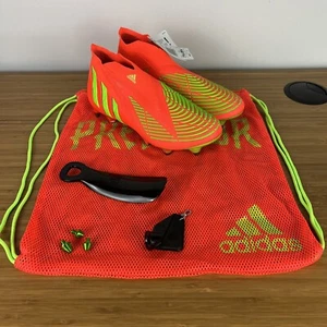 Men's Adidas Predator Edge+ SG Soccer Cleats Solar Red GW1038 Size 7.5 - Picture 1 of 10