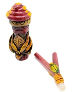 Set of Handmade Kuripe Snuff Applicators Shaman Cusco - Picture 1 of 9