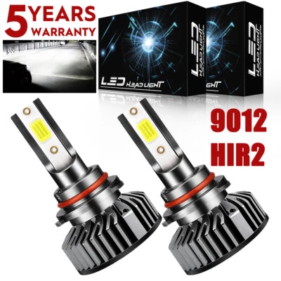 For Ford Edge 2011 2012 2013 2014 2X 6000K 9012 LED Headlight Bulb Kit Upgrade - Image 1 of 4