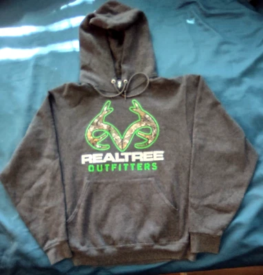 Jerzees Realtree Outfitters Gris Sudadera con Capucha Pullover Manga Larga Talla Pequeña Foto 1 de 4