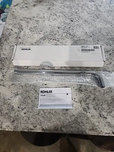 KOHLER Wall-Mount Shower Arm Rain Head J-Shaped Brass Polished Chrome No Plate - Picture 1 of 7
