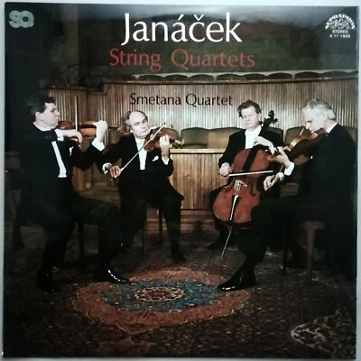Supraphon LP 4 11 1995 QUAD: Janáček - String Quartets 1 & 2 / Smetana Quartet - Image 1 of 3