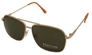 Gafas de sol Kenneth Cole Reaction para hombre rectangulares doradas aviador, KC1371 32N - Imagen 1 de 13