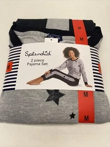 NWT Splendid Women's Size Medium 2 Piece Jogger Crew Neck Long Sleeve PJ Set - Picture 1 of 5