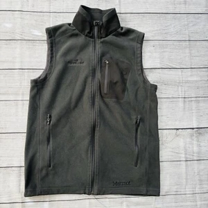 Marmot Vest Mens S Gray Polartec Golf Performance Outdoor Hiking Casual Preppy - Picture 1 of 6