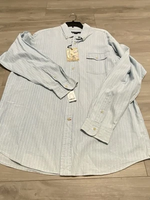 Daniel Cremieux Shirt Mens XL Blue Striped Button Down Coastal Classic Fit NWT - Image 1 of 4