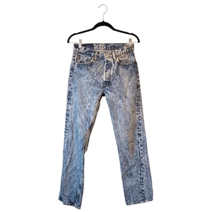 Vintage 80s Levi's Acid Wash 501 Button Fly Jeans 29x32 - Bild 1 von 8