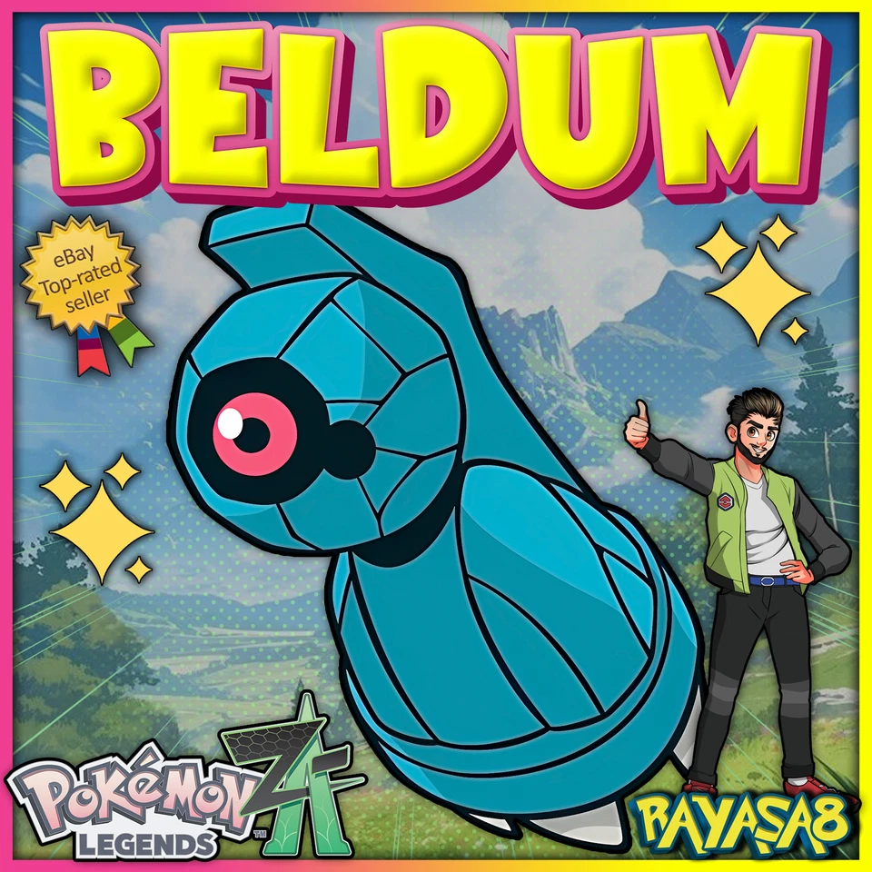 Beldum Alpha Pokemon Legends ZA 6IV Best Stats Battle Ready shiny non shiny🌟 - Image 1 of 1