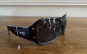 VINTAGE JIMMY CHOO 130 JAMIE/S JAMIE BLACK  W/ STAR SUNGLASSES & CASE - Picture 1 of 15