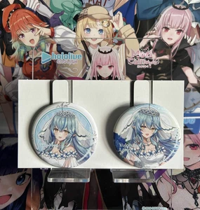 Hololive Ichiban Kuji Wedding Dress Style Button Badge - Yukihana Lamy v1 - Picture 1 of 1