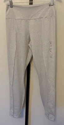 Tommy Hilfiger Women’s Tommy Logo Ribbed Leggings Size Small Gray - Image 1 of 4