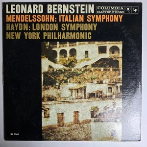 Leonard Bernstein Mendelssohn Hayden LP Vinyl Columbia ML 5349 - Picture 1 of 20